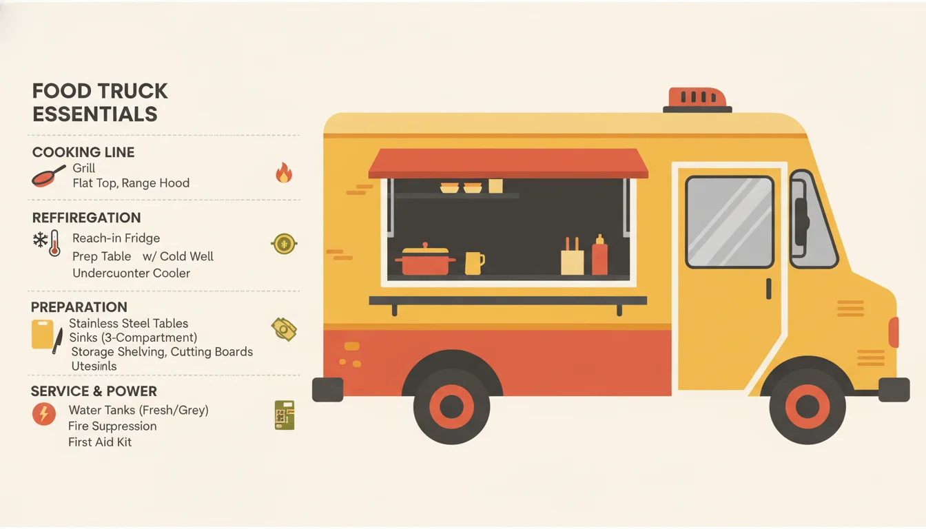 Food Truck Equipment List - financing options and rates